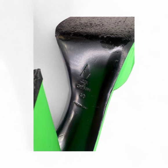 ATTICO Green  Patent Leather Devon Mules IT40 - Picture 10 of 10